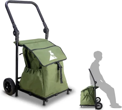 Einkaufstrolley mit Sitzfunktion