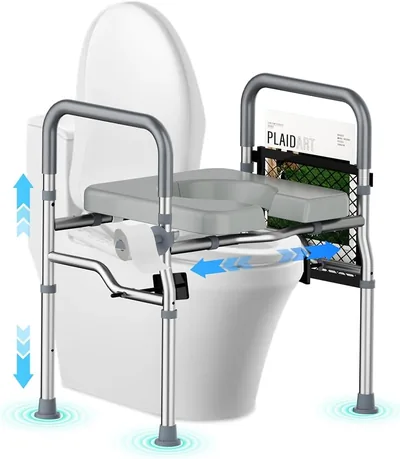 Toilettensitzerhöhung mit Armlehnen