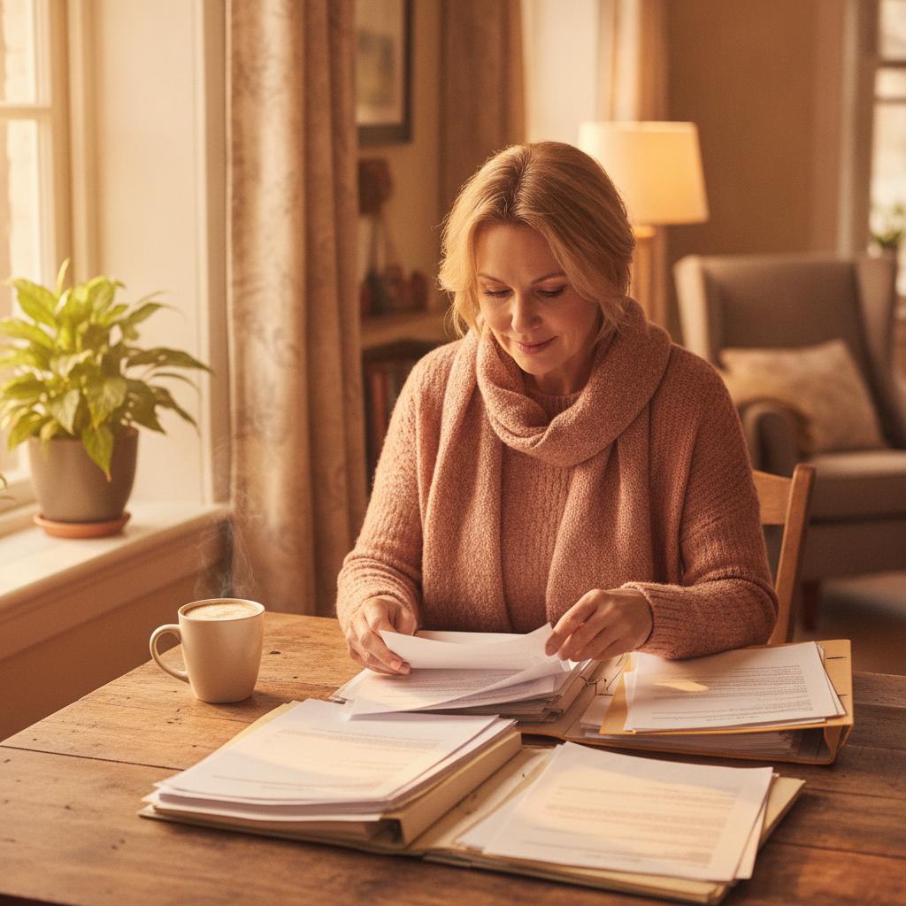 Pflegegrad 3 fallbeispiel — warme Atmosphaere, pflegende Angehoerige zu Hause
