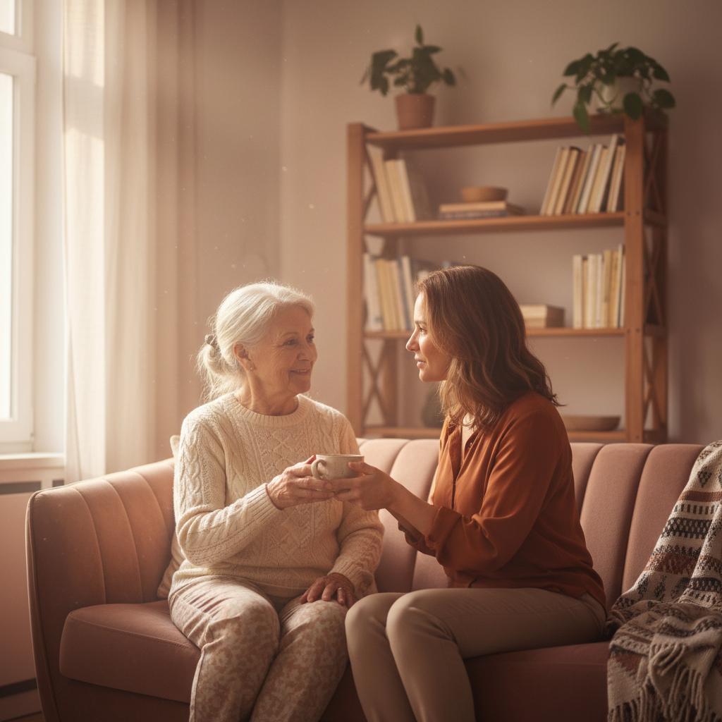 Wie finde ich die besten pflegedienste? — warme Atmosphaere, pflegende Angehoerige zu Hause